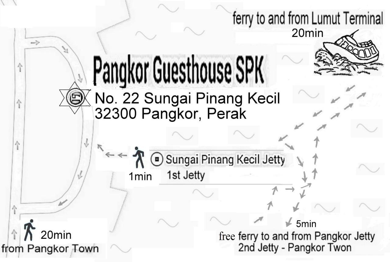 Pangkor Guesthouse Spk Kampong Sungai Udang Bagian luar foto